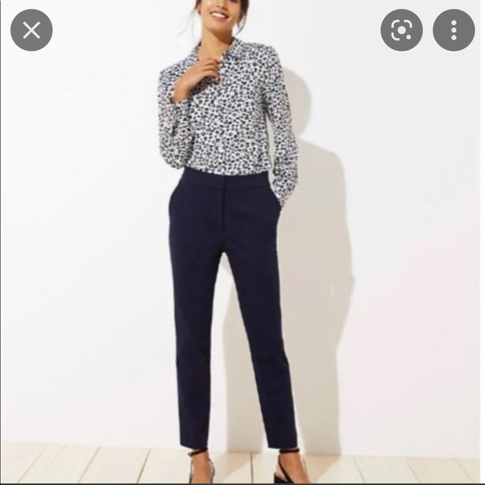 Loft Curvy Skinny Ankle Pants